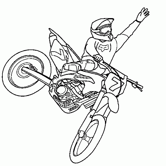 dessin moto cross ktm