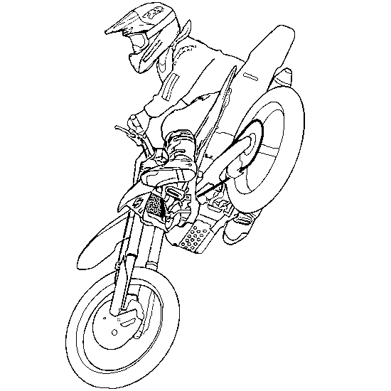 Dessin De Motocross Coloriages De Vehicules A Imprimer